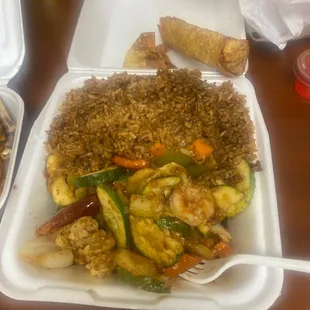 General tsao chicken. I threw the entire thing away