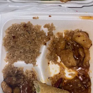 7. Orange Spicy Chicken Dinner Combo