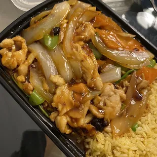Chicken with Black Bean Sauce combo