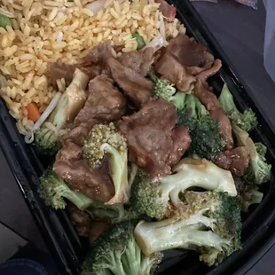 Beef and Broccoli combo