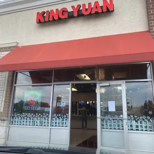 the front of the restaurant