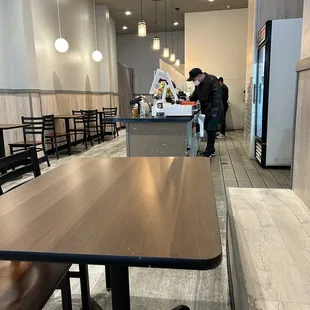 Dining is specious and clean