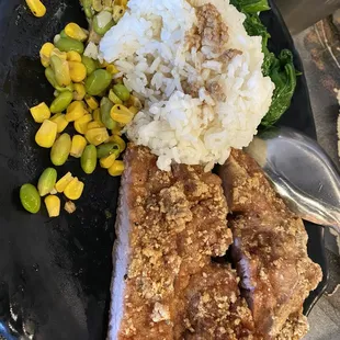 Lite pork chop rice