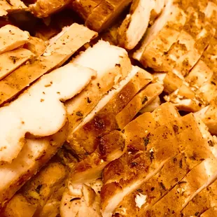 Mesquite Smoked Sliced Chicken Breast. Moist and tender.