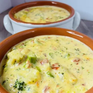 Nacho Cheese Broccoli and Potato Soup