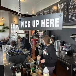 a bari serving customers