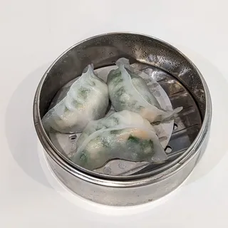 Green Leek Shrimp Dumpling (3)