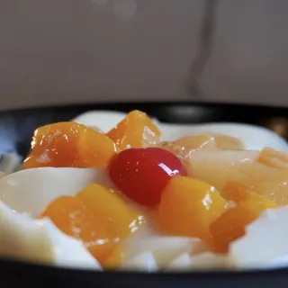 Almond Tofu With Mixed Fruit