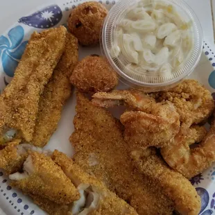 I put this all on one plate so you could see how small the portions are but the food is GREAT.