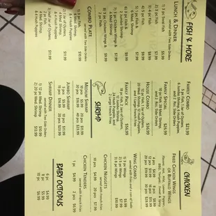 a hand holding a menu