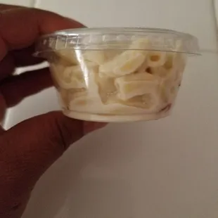 Side view of my very small side order that came with the meal.