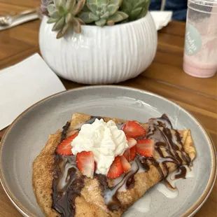 Strawberry Nutella crepe