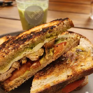 Chicken pesto sandwich