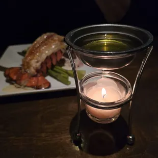 Lobster with drawn butter