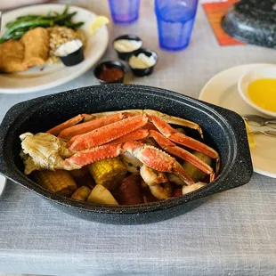 Hearty and delicious portion. This was the low country boil.