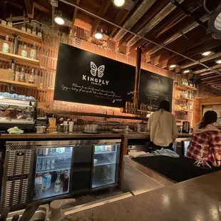 customers at the bar