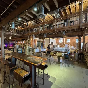 the inside of a winery