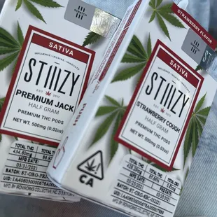 They have stiiizy battery's. Slim and advanced packs.