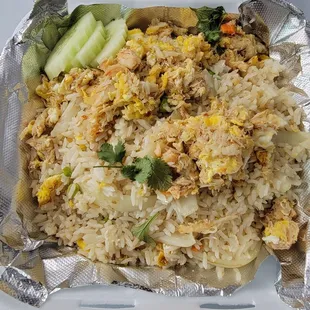 Crab fried rice. It was good.