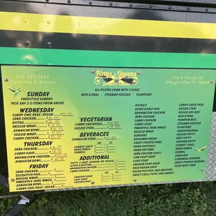 Updated price list 5/25/2022