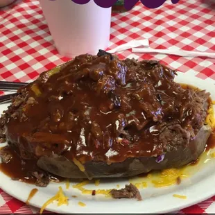 Bbq baked potato