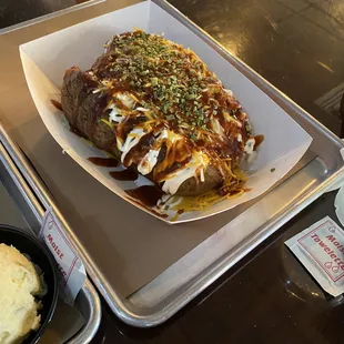 Pulled pork potato. Amazing
