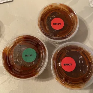 BBQ sauces had a good flavor to them
