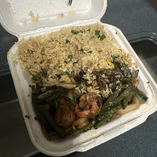 Sauteed Shrimp Green Beans Dinner