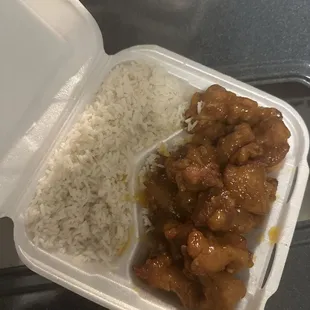 Orange Chicken Dinner