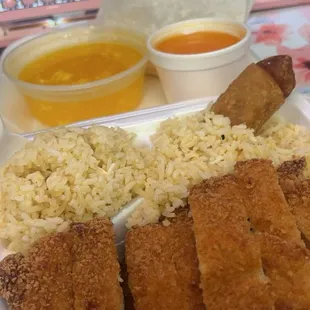 Lemon chicken lunch special $11