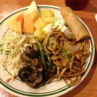 There are a few vegetarian options.