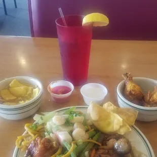 Not to bad for a buffet. Good selection. Most food was pretty Yummy.  Over All extremely pleased. AT $7.50 you can't beat a better lunch.