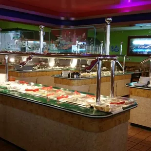 interior, sushi and sashimi