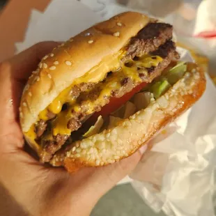 Kings Double Cheeseburger