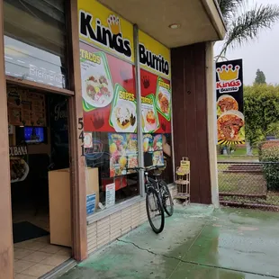 outside