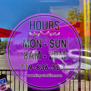 Hours as of 07/04/22