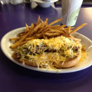 Green Chili Cheese Burger
