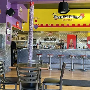 the interior of the restaurant