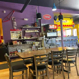 the dining area