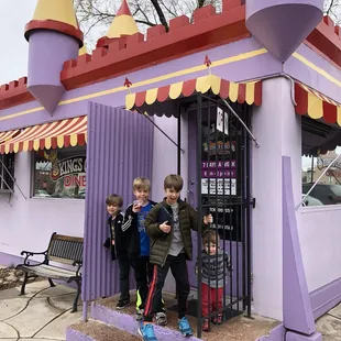 outside