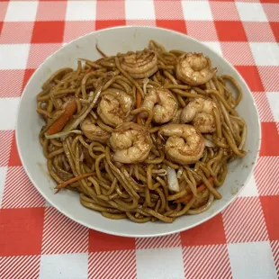 Shrimp lo mein
