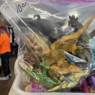 $10 bucks for a bag of cheap plastic Dino&apos;s. ‍