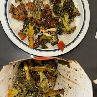 General Tso's Chicken and Broccoli