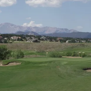 The approach shot on hole #16