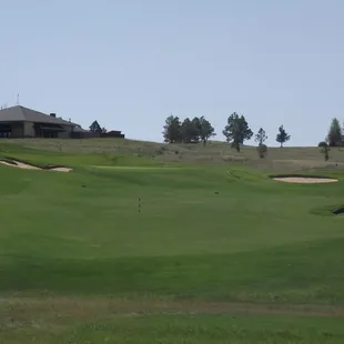 Tee shot on hole #18
