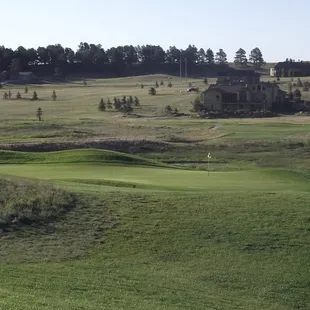 The approach shot on hole #1
