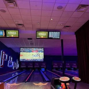 Bowling alley at Kings Bowl