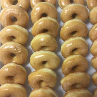 Glazed donut always hot