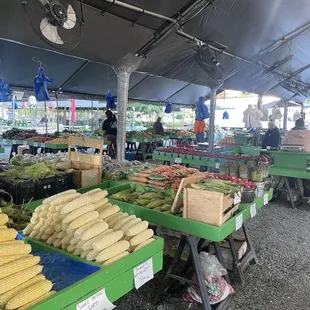 Produce stands.