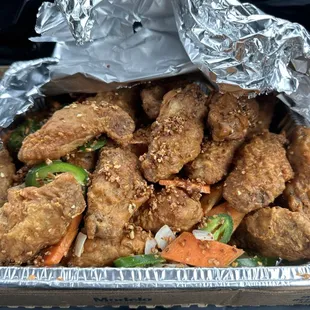 Salt and Pepper Chicken Wings Platter $65.25 1/20/24